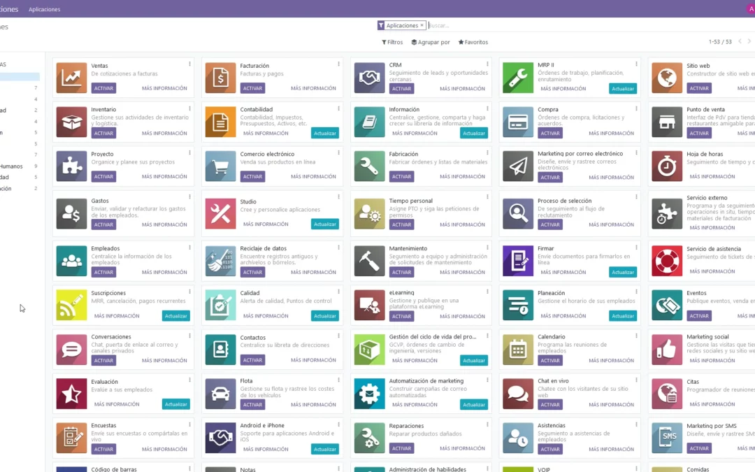 Explorando Odoo: Gestión Empresarial Eficiente
